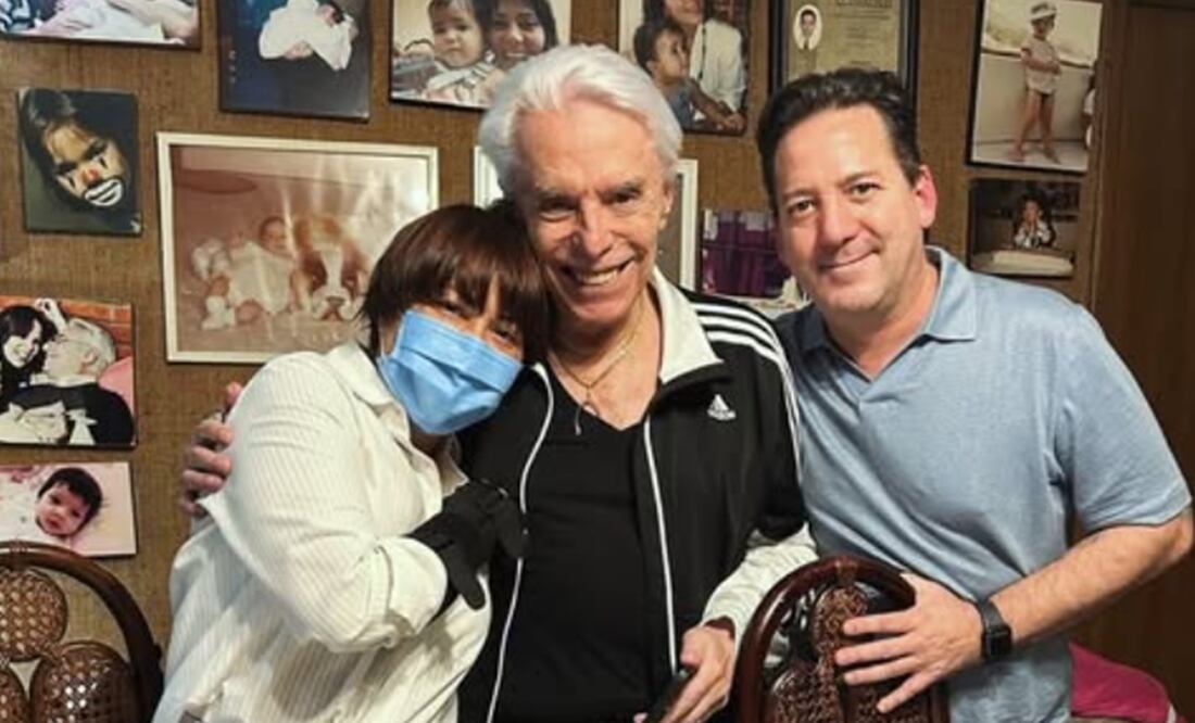 Alejandra Guzmán comparte foto con su padre Enrique Guzmán y si hermano Luis Enrique.