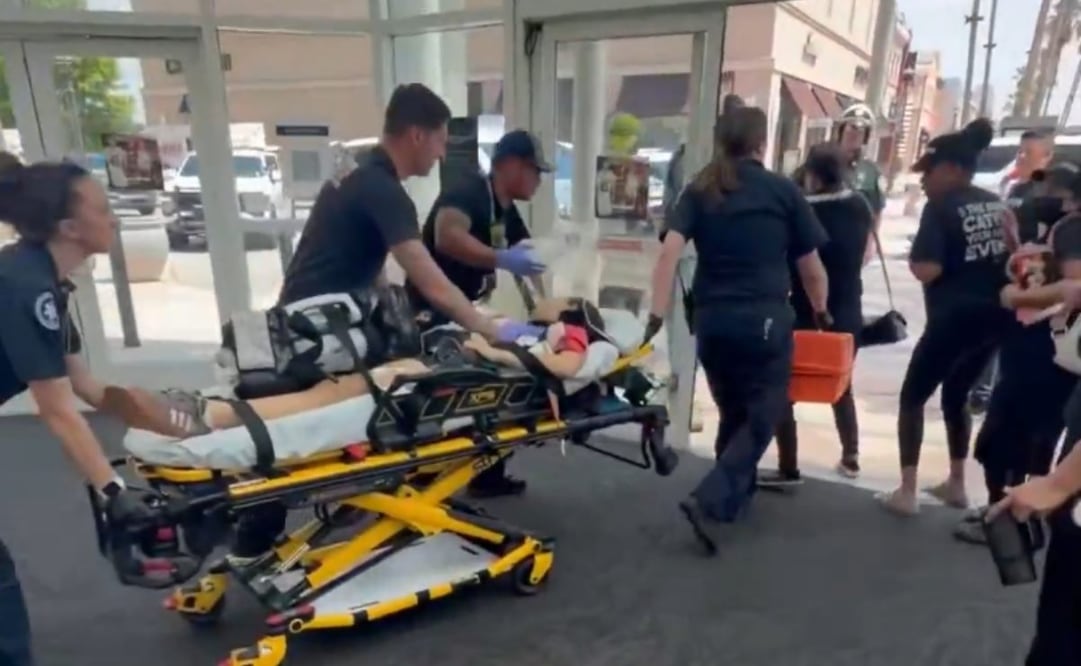 Un tiroteo ocurrido en un centro comercial en Baton Rouge, en Louisiana, dejó por lo menos 10 heridos. Foto: Captura de video
