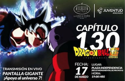 Dragon Ball Súper se podrá ver en Plaza Independencia de Pachuca