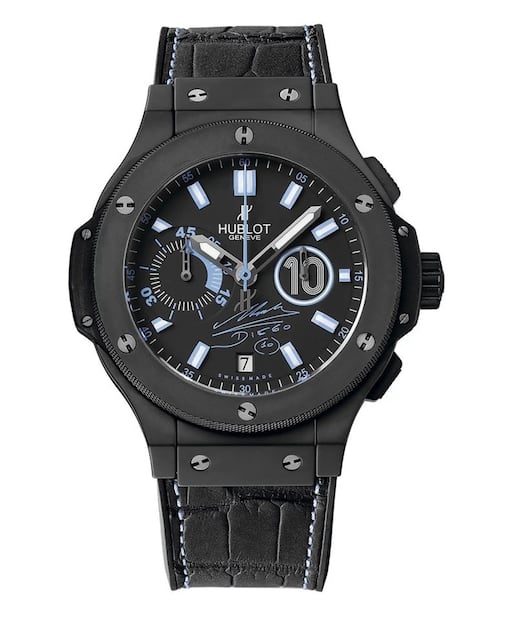 Hublot lanzó este reloj dedicado a Diego Armando Maradona en 2010. Foto: Cortesía Hublot