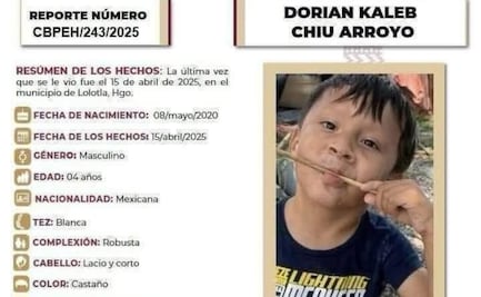 Dorian Kaleb cumple 23 días desaparecido en sierra de Hidalgo; mantienen búsqueda con drones y unidades caninas