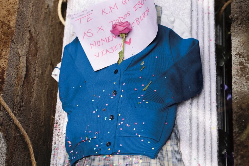 Ayer despidieron a Noemí de seis años, quien murió en el sismo. (IVAN STEPHENS EL UNIVERSAL)