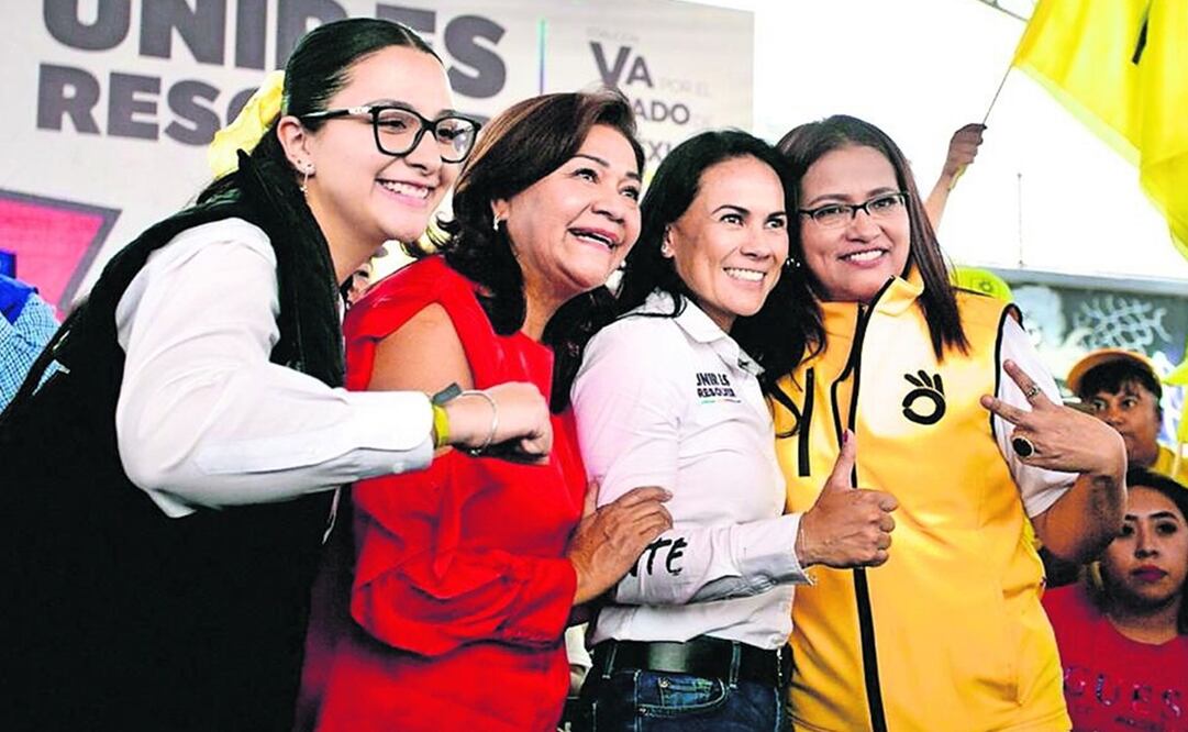 Alejandra del Moral, candidata de la coalición Va por El Estado de México, aseguró que si bien inició detrás de su adversaria en las preferencias electorales, ya la alcanzó, Foto: Especial
