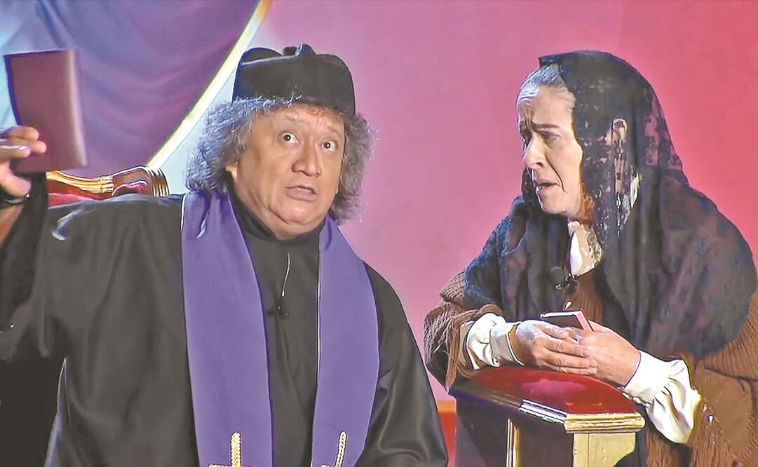 El comediante Jorge Falcón y la actriz Nora Velázquez. Foto: ARCHIVO EL UNIVERSAL