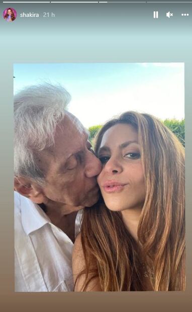 Shakira se refirió a su padre como el "hérore" de su vida. Foto: Instagram @shakira