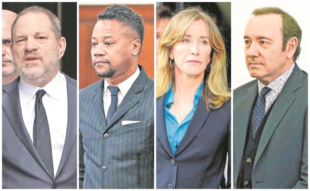 Harvey Weinstein, Cuba Gooding Jr., Felicity Huffman, Kevin Spacey. Foto: Archivo/ EL UNIVERSAL.