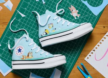 Conoce los detalles de la divertida colección Converse x Bluey