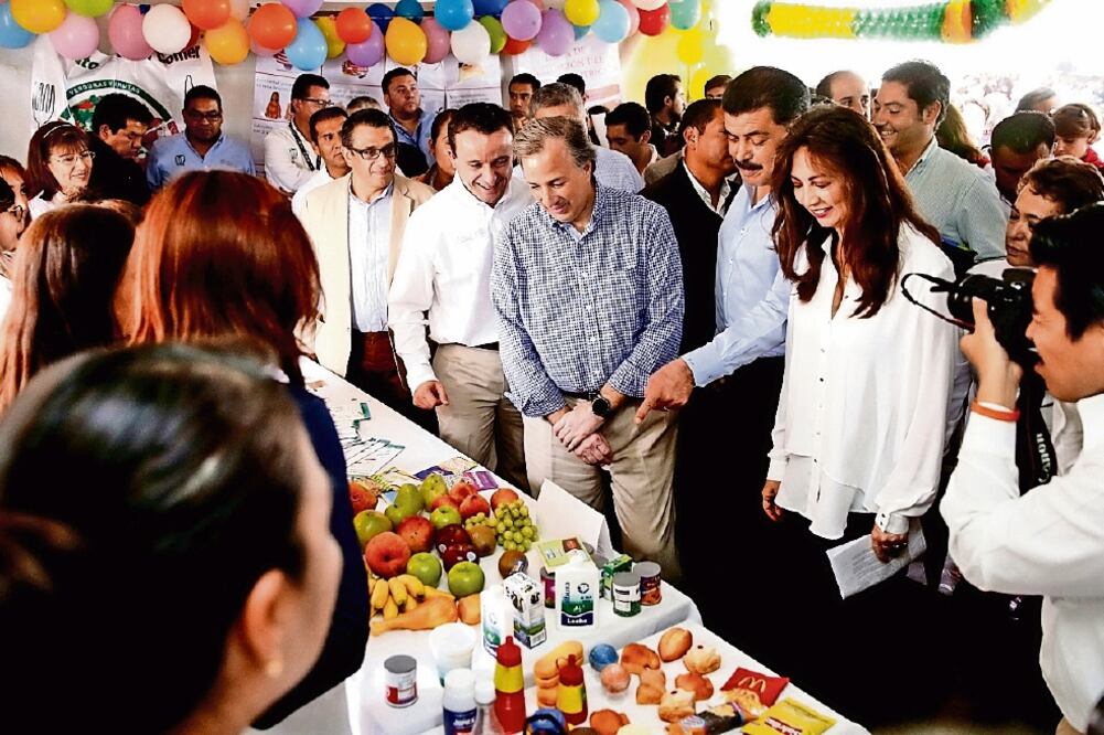 José Antonio Meade, titular de la Sedesol, asistió a la Feria de Alimentación de Pachuca, donde dijo que es un reto dotar de comida adecuada a más de 36 millones de mexicanos (NOTIMEX)