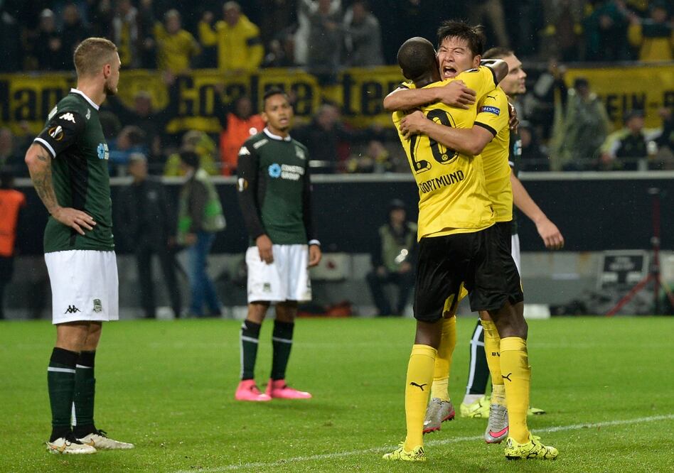 El gol de la victoria del Borussia fue obra del surcoreano Park Joo-Ho (MARTIN MEISSNER. AP)