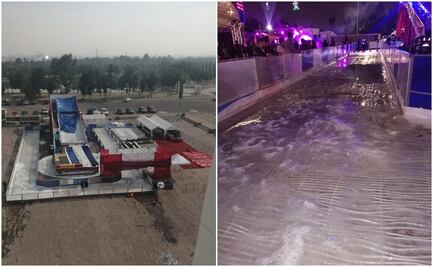 Falla pista de hielo en Cuautitlán Izcalli; no se congeló