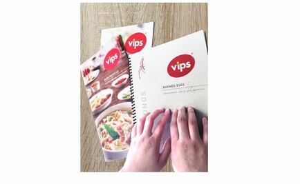 Vips lanza menú braille 