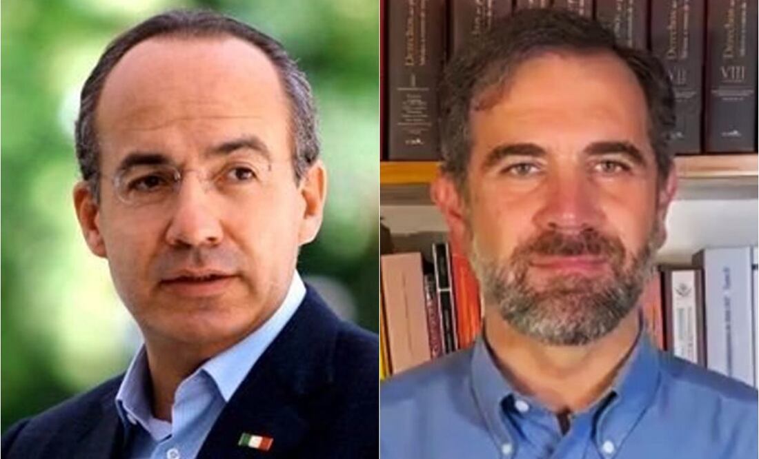 Felipe Calderón llama antidemócrata a Lorenzo Córdova. Foto: Tomadas de redes sociales.