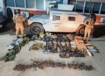 Asegura la Marina armamento y equipo táctico