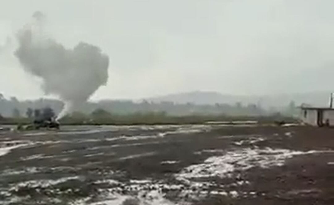 Registran fuga de combustible en la autopista México-Querétaro. Foto: captura de video