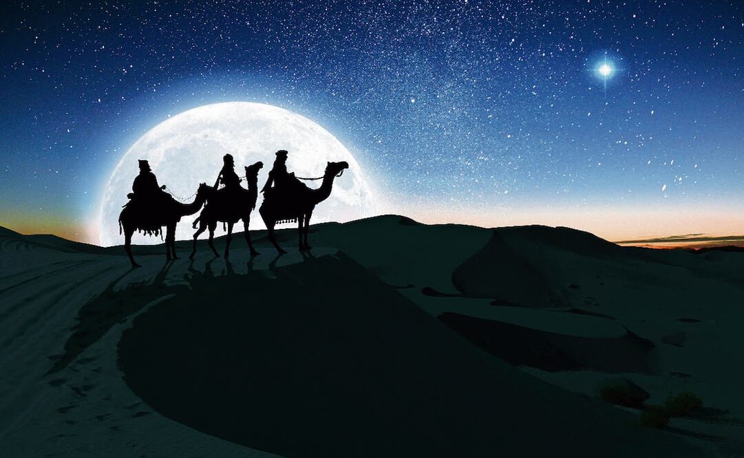 Los tres magos siguieron la Estrella de Belén para encontrar al Niño Jesús - Foto: EL UNIVERSAL