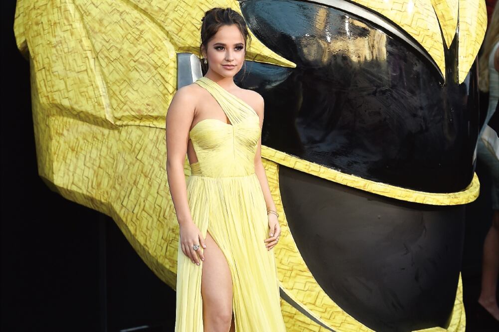 La actriz interpreta a Trini, la Ranger amarilla, que privilegia la amistad (AP Y REUTERS)