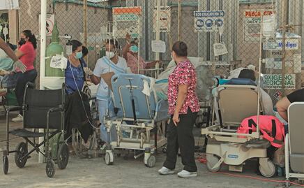 Lluvias complican trabajo de hospital dañado por sismo en Guerrero