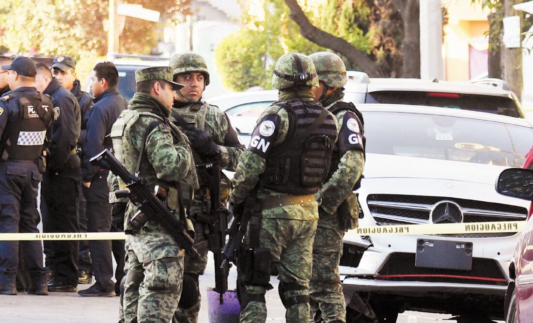 Ataque directo. Tras la agresión llegaron al sitio, ubicado en la colonia 20 de Noviembre, elementos de la Guardia Nacional para resguardar la zona. ARCHIVO EL UNIVERSAL