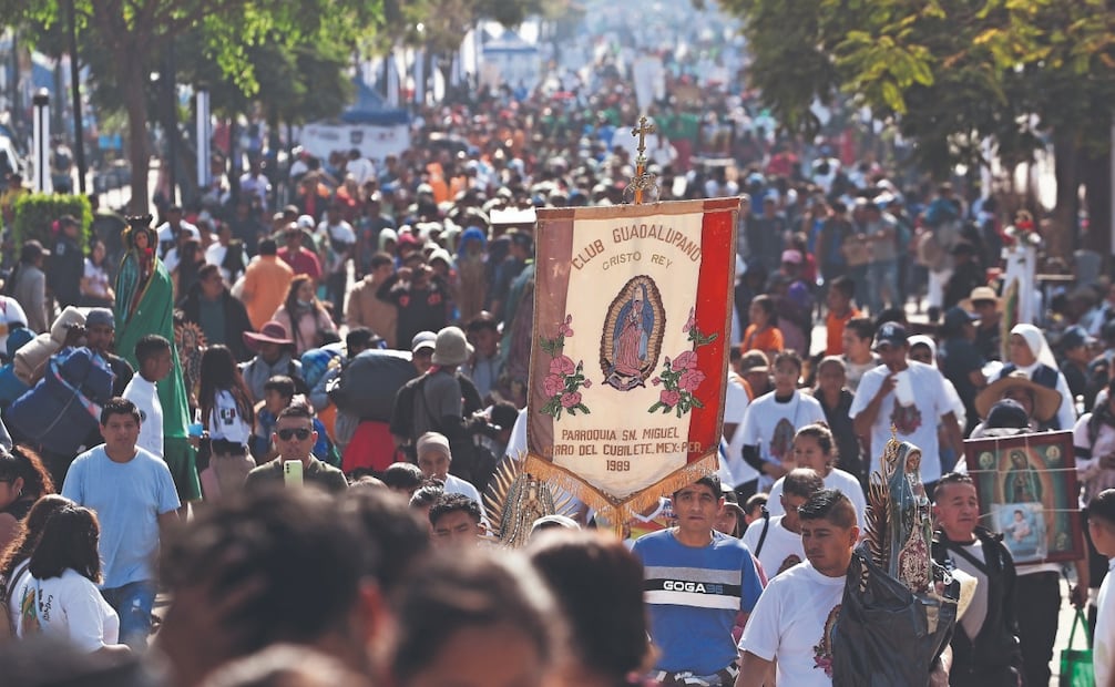 Miles de peregrinos visitan la Basílica de Guadalupe durante estas fechas para conmemorar el día de la Virgen. Foto: Berenice Fregoso / EL UNIVERSAL