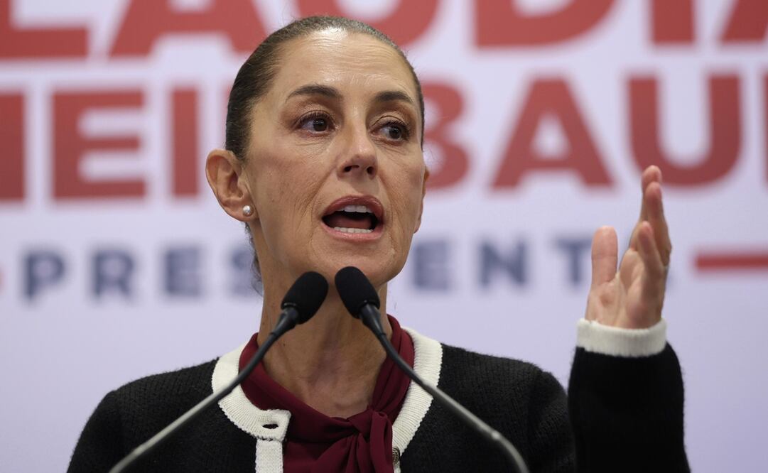 "Hay que seguir buscando a las personas, apoyando a las familias", dijo Claudia Sheinbaum. Foto: Diego Simón Sánchez / EL UNIVERSAL