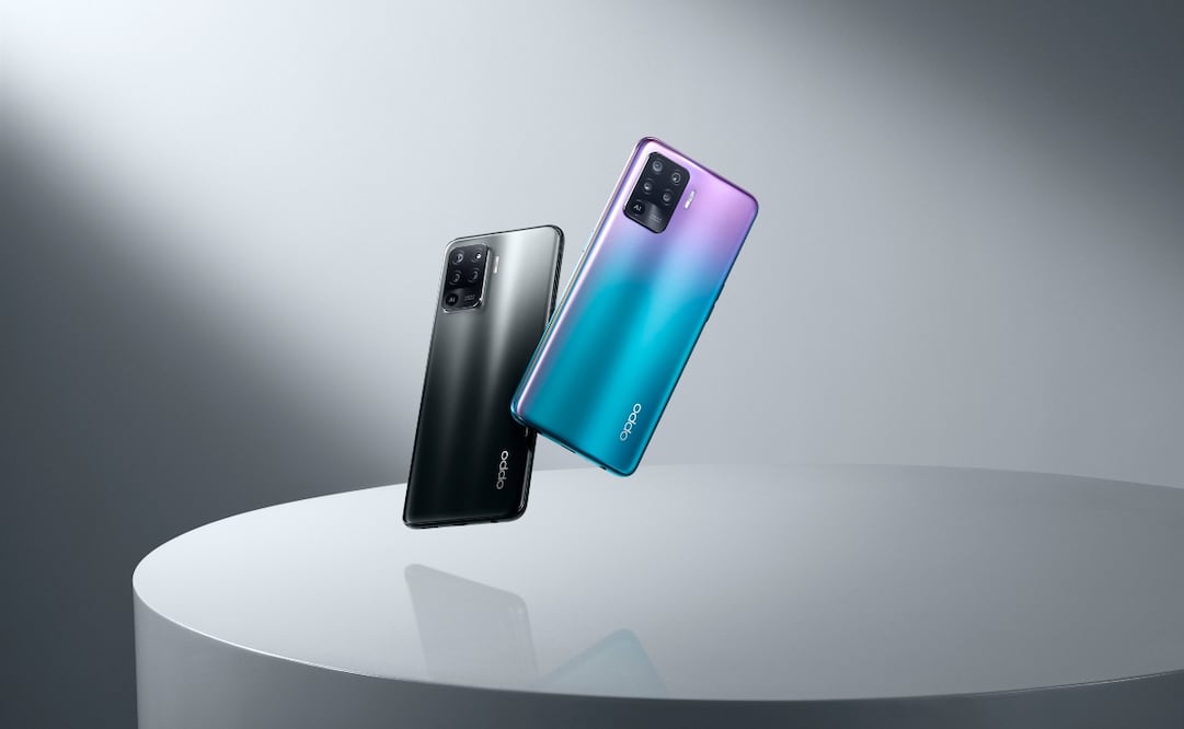 Reno5 Lite tiene una pantalla de 6.43 pulgadas.