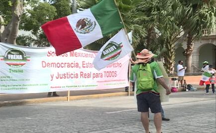 "Toman" simbólicamente la plaza de Mérida los de Frena