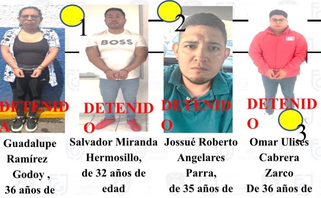 Detenidos por hacerce pasar por trabajadores del INVI y que privaron de la libertad a familia en Azcapotzalco tras robarles 400 mil pesos / Foto: Especial