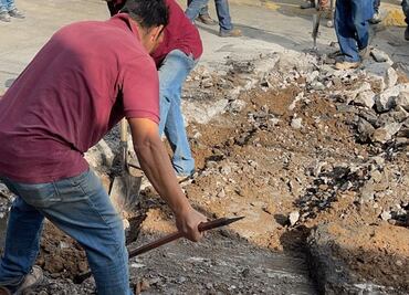 Lanzan gas pimienta a trabajadores del Sistema de Aguas para impedir obra en El Chaparral