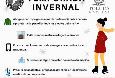 Pronostican temperaturas bajo 0ºC y heladas en Valle de Toluca