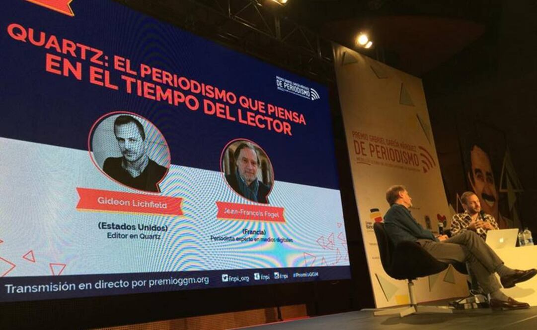 "Usamos las palabras cuando son importantes", explicó Lichfield sobre su línea de trabajo. FOTO: Twitter/@FNPI_org.