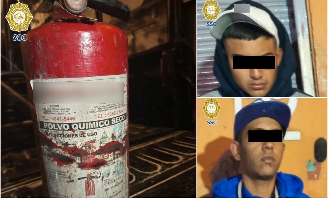 Se reportó que un grupo de motociclistas estaba rociando polvo químico de extintores a los automóviles. Foto: