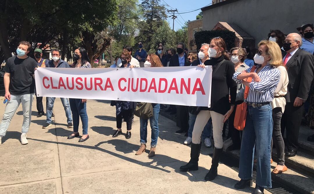 Foto: Laura Arana/ Ciudadanos manifestándose en Miguel Hidalgo