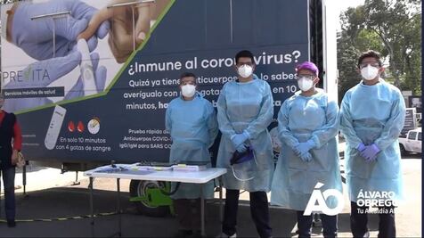 Instalan 5 módulos de pruebas rápidas Covid en la Álvaro Obregón
