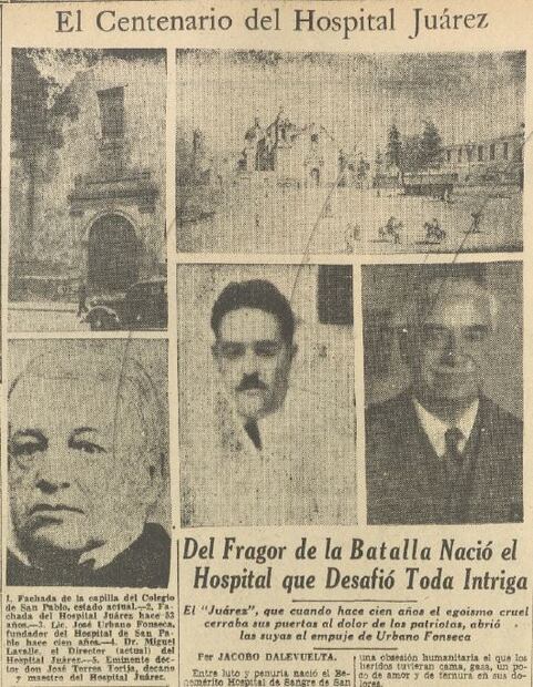 De Colegio agustino al famoso Hospital Juárez