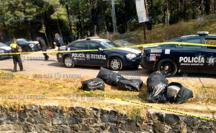 Hallan 300 kilos de presunta marihuana sobre la México-Toluca