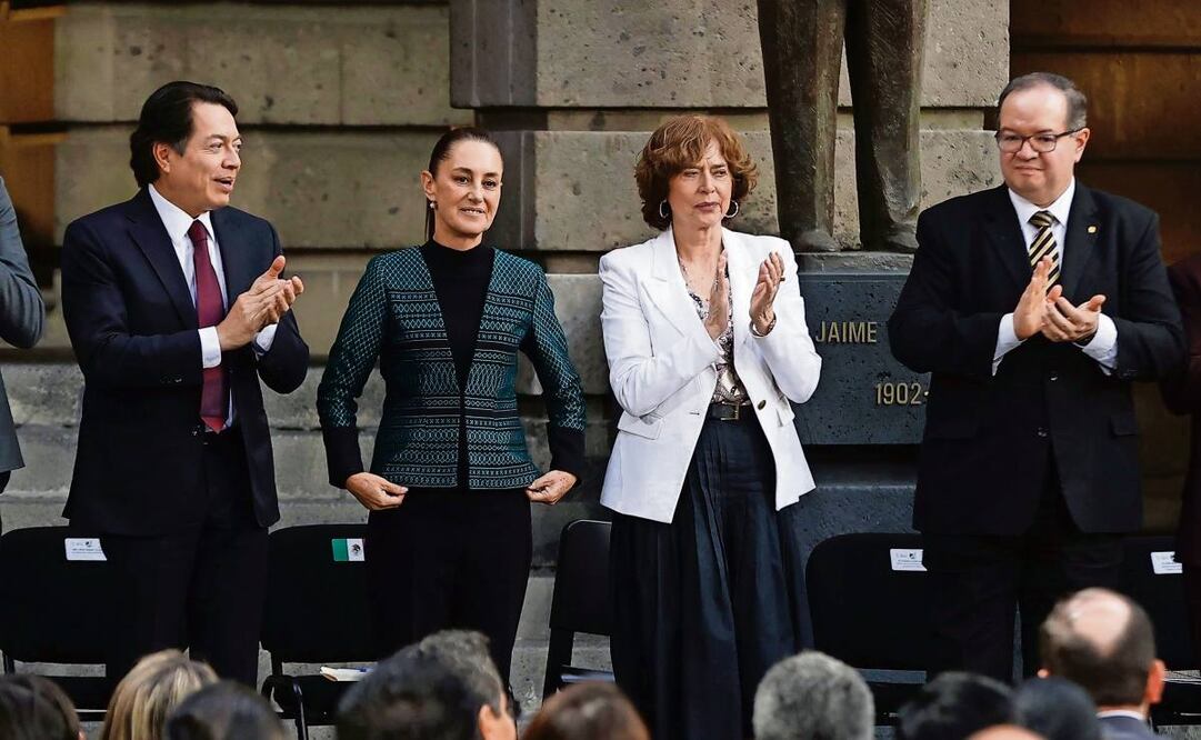 Claudia Sheinbaum Pardo encabezó ayer la Primera Reunión Nacional de Universidades e Instituciones de Educación Superior para la Transformación de México. Foto: Berenice Fregoso / EL UNIVERSAL