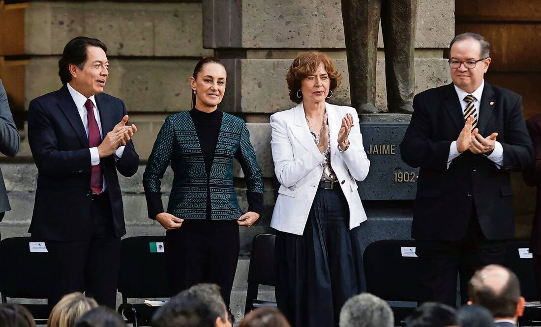Claudia Sheinbaum Pardo encabezó ayer la Primera Reunión Nacional de Universidades e Instituciones de Educación Superior para la Transformación de México. Foto: Berenice Fregoso / EL UNIVERSAL