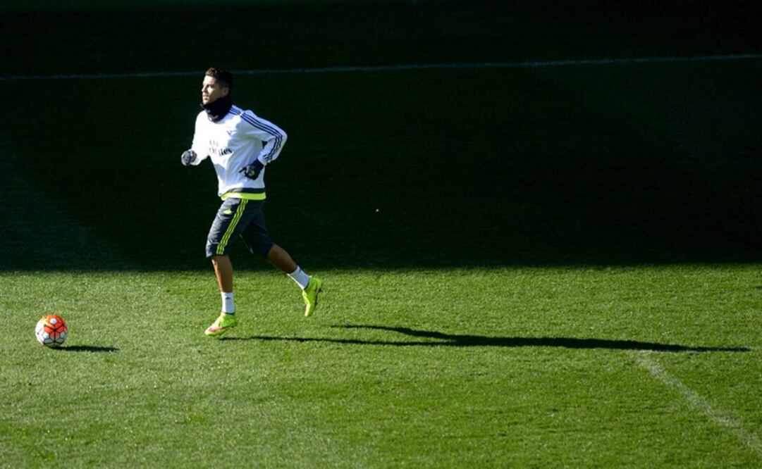 Cristiano Ronaldo durante el entrenamiento. EFE