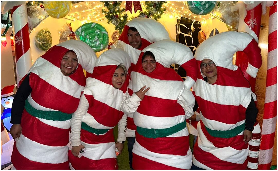 Bastoncitos de Navidad en Cuajimalpa. Foto: Especial