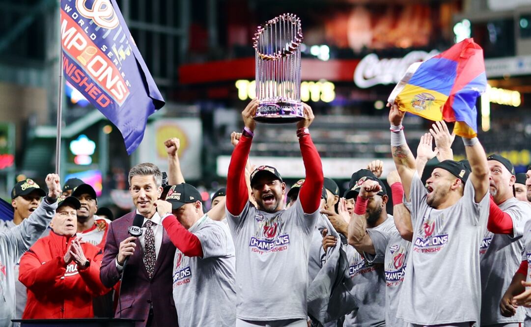 Festejo de los Nationals. Foto: AFP