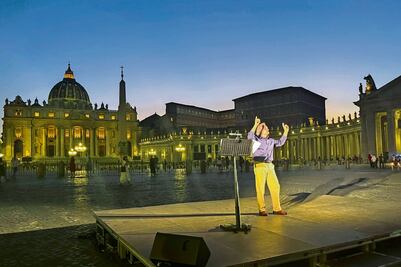 El Infierno, de Dante, en la plaza del Vaticano