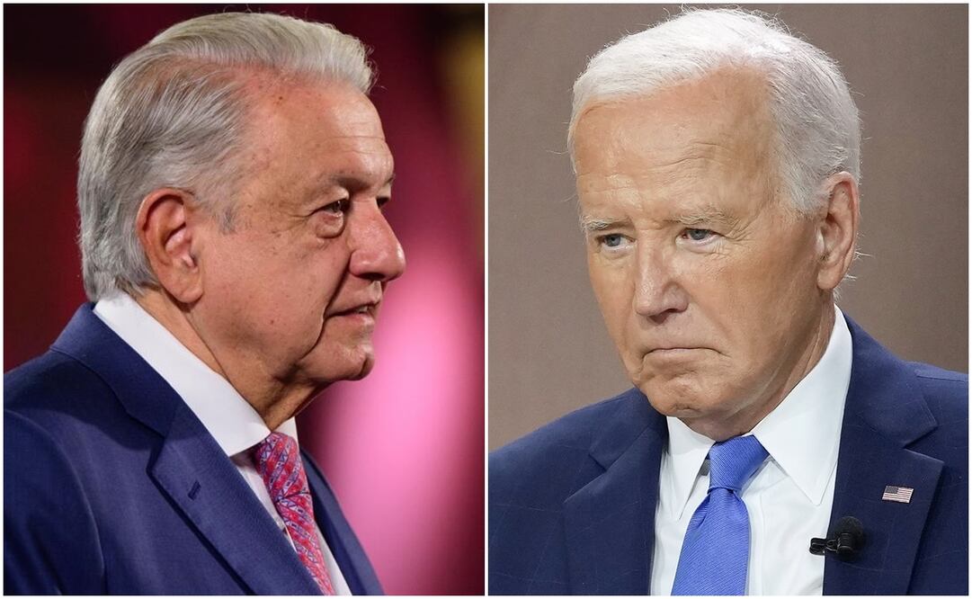 López Obrador y Joe Biden . Foto: Presidencia -AP