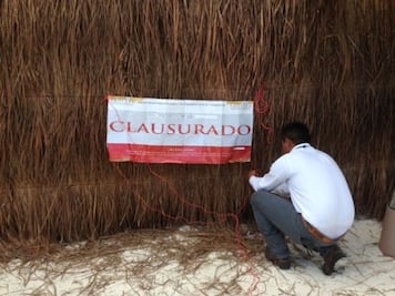 Clausura Profepa hotel en Quintana Roo