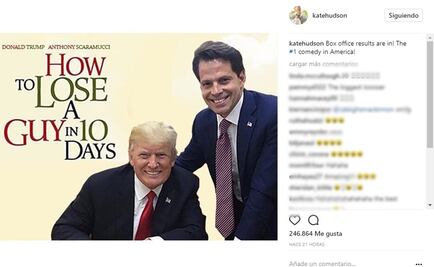 Cómo perder a un hombre en 10 días: Kate Hudson se burla de salida de Scaramucci