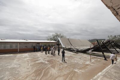 Tormenta tropical Ileana destruye la escuela primaria “Justo Sierra” en Guasave