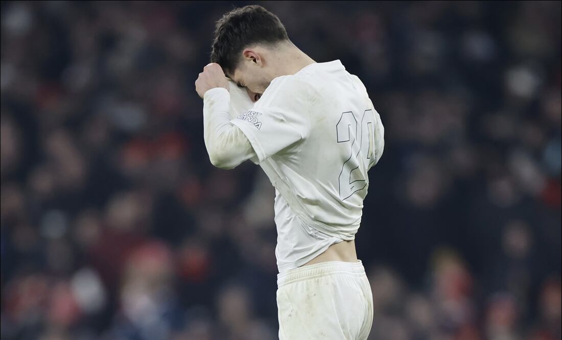 Kai Havertz falló su penal en la FA Cup contra el Manchester United / Foto: EFE