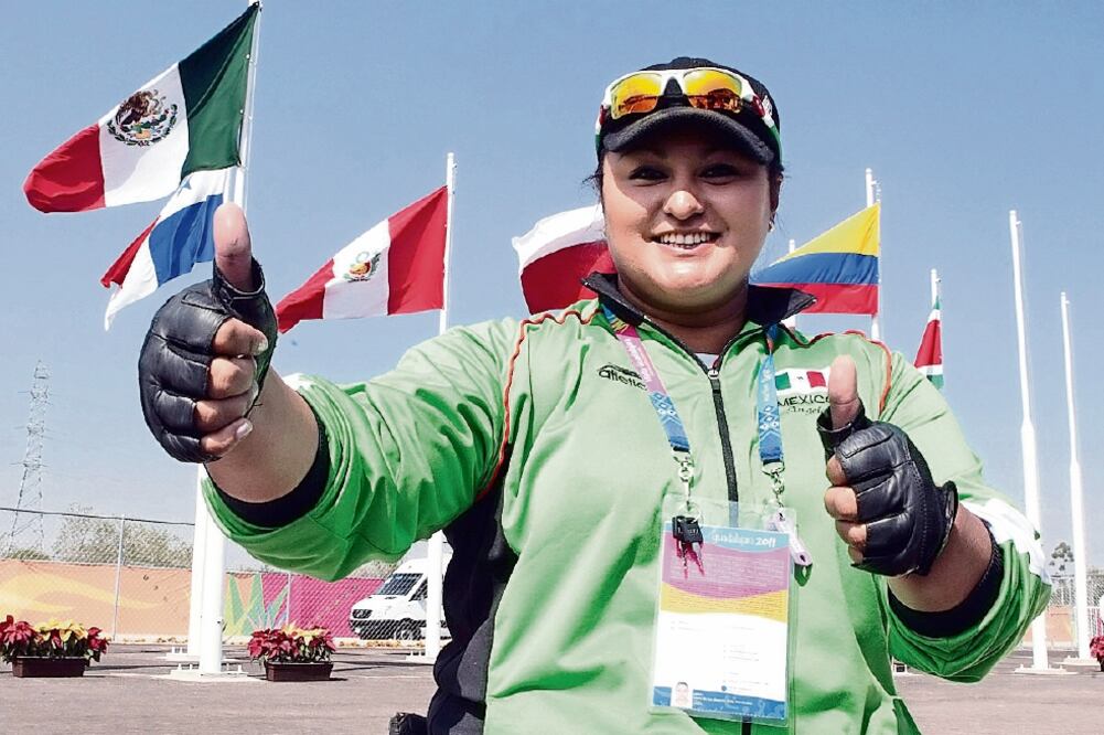 La lanzadora de bala María de los Ángeles Ortiz asegura que lo que ha vivido en el deporte ha superado cualquiera de sus expectativas (ARCHIVO. EL UNIVERSAL)