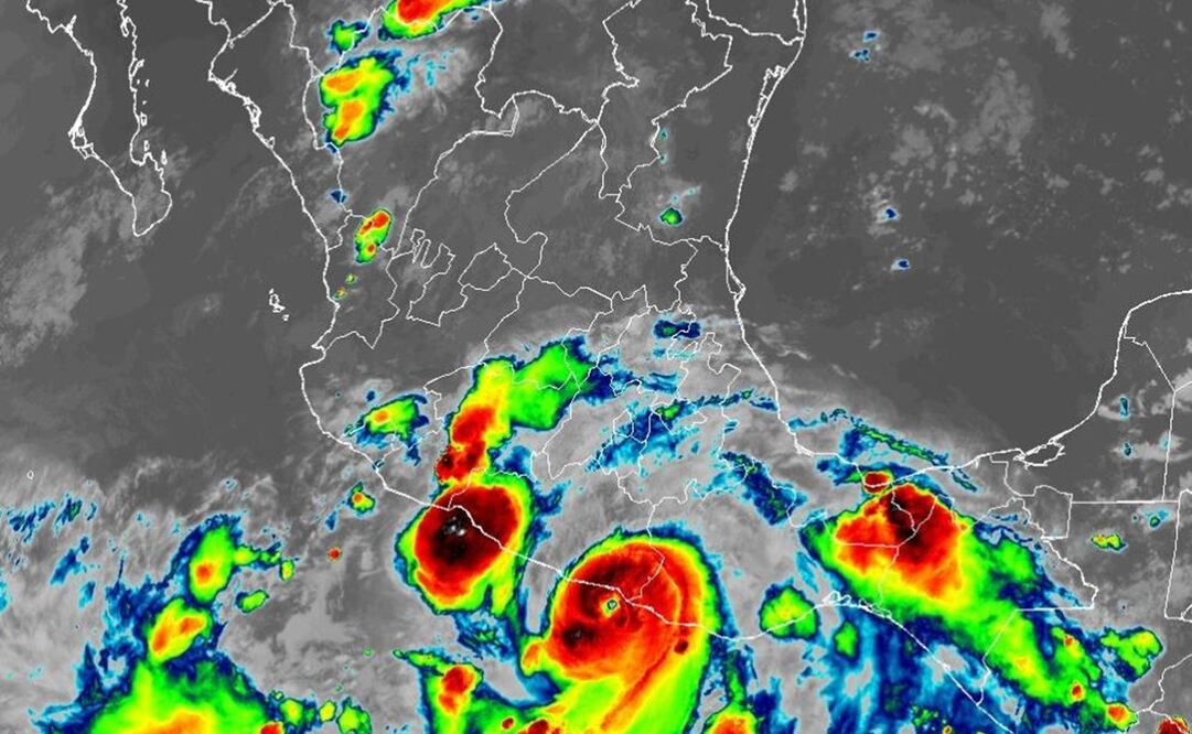 Así se ve el ojo del huracán Jhon desde el espacio. Foto: Oficina Nacional de Administración Oceánica y Atmosférica