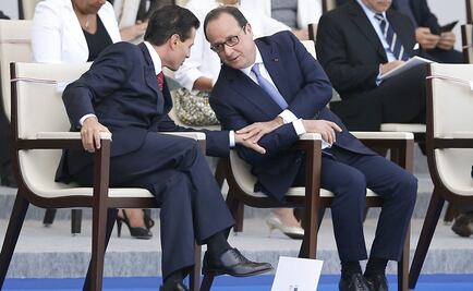 Asiste Peña Nieto a desfile en la Fiesta Nacional francesa