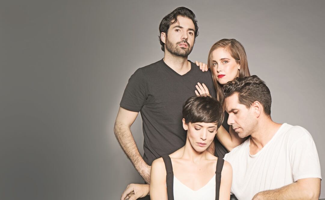 Pablo Cruz, Natasha Dupeyrón, Fernanda Borches y Araph Bethke. (CORTESÍA)